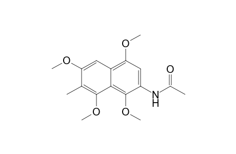 Acetamide, N-(1,4,6,8-tetramethoxy-7-methyl-2-naphthalenyl)-