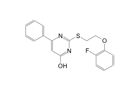 2-([2-(2-Fluorophenoxy)ethyl]sulfanyl)-6-phenyl-4-pyrimidinol