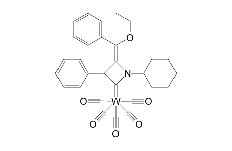 (Z)-pentacarbonyl[1-cyclohexyl-4-(.alpha.-ethoxybenzylidene)-3-phenyl-2-azetidinylidene]tungstene(0)