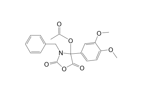 2,5-Oxazolidinedione, 4-(acetyloxy)-4-(3,4-dimethoxyphenyl)-3-(phenylmethyl)-