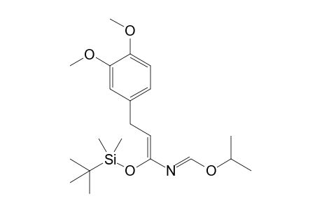 5-(3',4'-Dimethoxyphenyl)-1-isopropoxy-3-t-butyldimethylsiloxy-2-aza-1,3-pentadiene