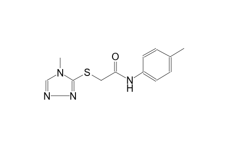 acetamide, N-(4-methylphenyl)-2-[(4-methyl-4H-1,2,4-triazol-3-yl)thio]-