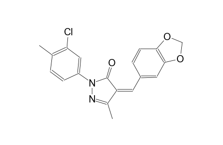 3H-pyrazol-3-one, 4-(1,3-benzodioxol-5-ylmethylene)-2-(3-chloro-4-methylphenyl)-2,4-dihydro-5-methyl-, (4Z)-
