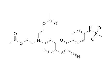 Methanesulfonamide, N-[4-[3-[4-[bis[2-(acetyloxy)ethyl]amino]phenyl]-2-cyano-1-oxo-2-propen-1-yl]phenyl]-
