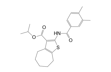 isopropyl 2-[(3,4-dimethylbenzoyl)amino]-5,6,7,8-tetrahydro-4H-cyclohepta[b]thiophene-3-carboxylate