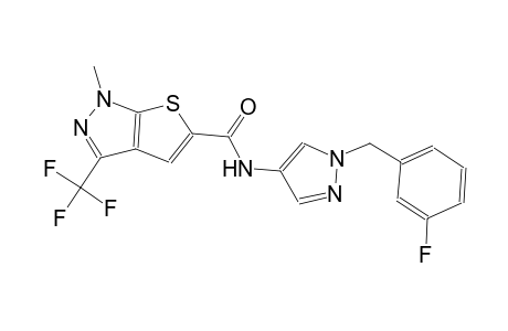 1H-thieno[2,3-c]pyrazole-5-carboxamide, N-[1-[(3-fluorophenyl)methyl]-1H-pyrazol-4-yl]-1-methyl-3-(trifluoromethyl)-