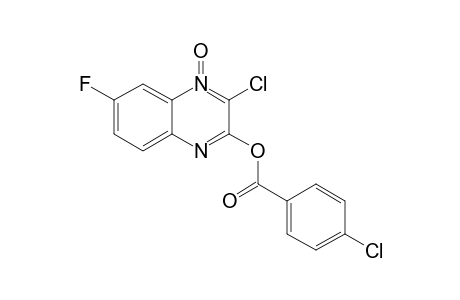 2-Chloro-3-(4-chlorobenzoyloxy)-7-fluoroquinoxaline 1-Oxide