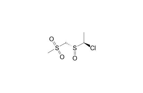 Ethane, 1-chloro-1-[[(methylsulfonyl)methyl]sulfinyl]-, (R*,R*)-