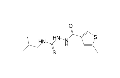 N-isobutyl-2-[(5-methyl-3-thienyl)carbonyl]hydrazinecarbothioamide
