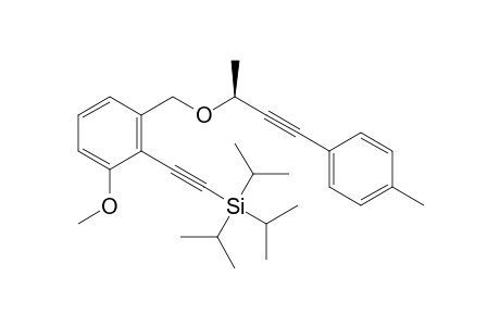 {[2-Methoxy-6-({[(1S)-1-methyl-3-(4-methylphenyl)-prop-2-yn-1-yl]oxy}methyl)phenyl]ethynyl}[tris(1-methylethyl)]silane