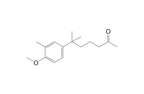 6-(4-methoxy-m-tolyl)-6-methyl-2-heptanone