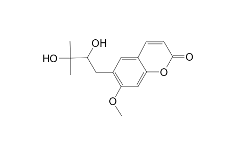6-(2,3-Dihydroxy-3-methylbutyl)-7-methoxy-2H-chromen-2-one