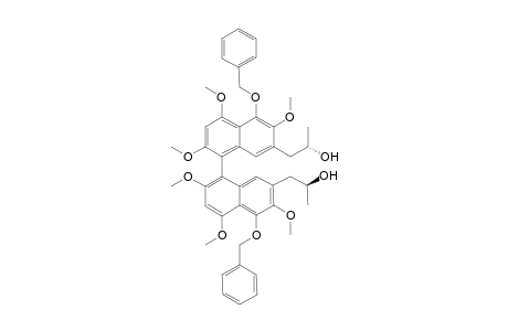 (2"S,Sa,2"'S)-1,1-Dibenzoxy-3,3-bis[2-hydroxy-1-propyl]-2,2',4,4',6,6'-hexamethoxy-5,5'-naphthalene