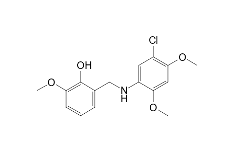 alpha-(5-chloro-2,4-dimethoxyanilino)-6-methoxy-o-cresol