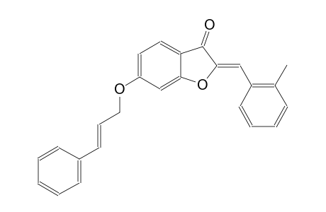 3(2H)-benzofuranone, 2-[(2-methylphenyl)methylene]-6-[[(2E)-3-phenyl-2-propenyl]oxy]-, (2Z)-