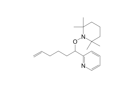 2,2,6,6-Tetramethyl-1-(1-(2-pyridyl)hex-5-enoyloxy)piperidine