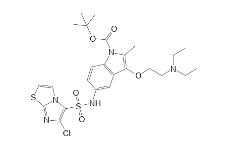 tert-Butyl 5-{[(6-Chloroimidazo[2,1-b][1,3]thiazol-5-yl)sulfonyl]amino}-3-[2-(diethylamino)ethoxy]-2-methyl-1H-indol-1-carboxylate