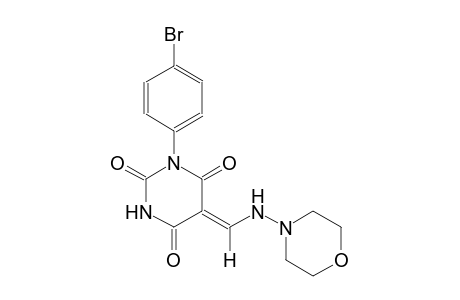 (5Z)-1-(4-bromophenyl)-5-[(4-morpholinylamino)methylene]-2,4,6(1H,3H,5H)-pyrimidinetrione