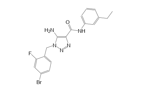 1H-1,2,3-triazole-4-carboxamide, 5-amino-1-[(4-bromo-2-fluorophenyl)methyl]-N-(3-ethylphenyl)-