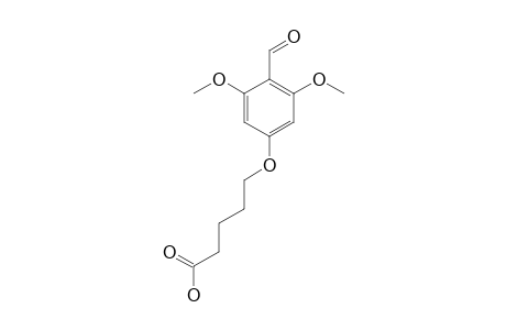 5-(4-FORMYL-3,5-DIMETHOXYPHENOXY)-VALERIC-ACID