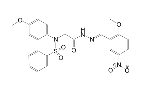 acetic acid, [(4-methoxyphenyl)(phenylsulfonyl)amino]-, 2-[(E)-(2-methoxy-5-nitrophenyl)methylidene]hydrazide