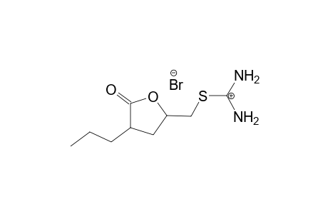 2-((5-oxo-4-propyltetrahydrofuran-2-yl)methyl)isothiouronium bromide