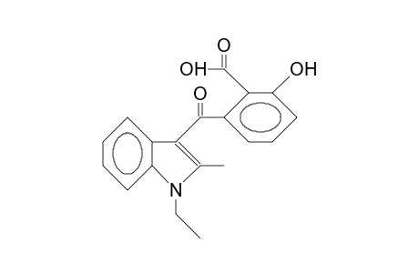 3-(2-Carboxy-3-hydroxy-benzoyl)-1-ethyl-2-methyl-indole