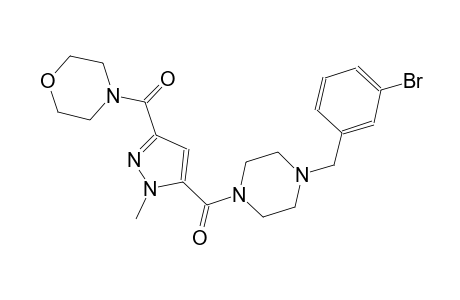 4-[(5-{[4-(3-bromobenzyl)-1-piperazinyl]carbonyl}-1-methyl-1H-pyrazol-3-yl)carbonyl]morpholine