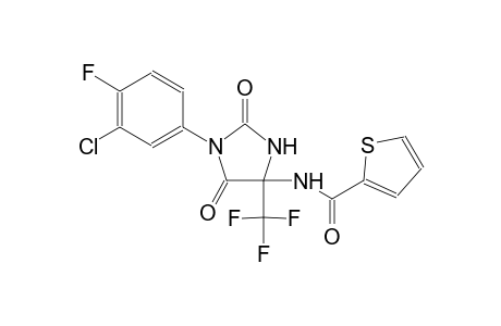 N-[1-(3-chloro-4-fluorophenyl)-2,5-dioxo-4-(trifluoromethyl)-4-imidazolidinyl]-2-thiophenecarboxamide