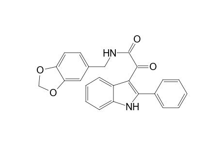 Acetamide, N-(benzo[1,3]dioxol-5-yl)methyl-2-oxo-2-(2-phenyl-1H-indol-3-yl)-