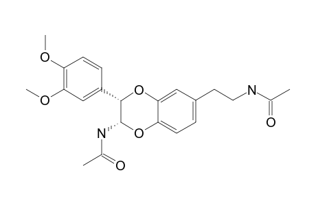 CIS-2-(3',4'-DIMETHOXYPHENYL)-3-ACETYLAMINO-7-(N-ACETYL-2''-AMINOETHYL)-1,4-BENZODIOXANE