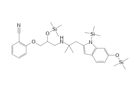2-(3-[(1,1-Dimethyl-2-(1-(trimethylsilyl)-6-[(trimethylsilyl)oxy]-1H-indol-3-yl)ethyl)amino]-2-[(trimethylsilyl)oxy]propoxy)benzonitrile