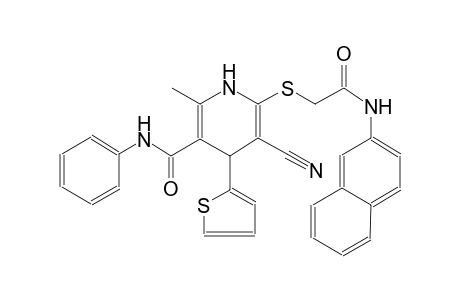 3-pyridinecarboxamide, 5-cyano-1,4-dihydro-2-methyl-6-[[2-(2-naphthalenylamino)-2-oxoethyl]thio]-N-phenyl-4-(2-thienyl)-