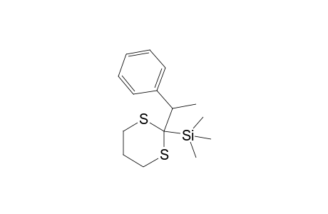 2-(.alpha.-Methylbenzyl)-2-(trimethylsilyl)-1,3-dithiacyclohexane