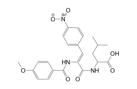 leucine, N-[(2Z)-2-[(4-methoxybenzoyl)amino]-3-(4-nitrophenyl)-1-oxo-2-propenyl]-