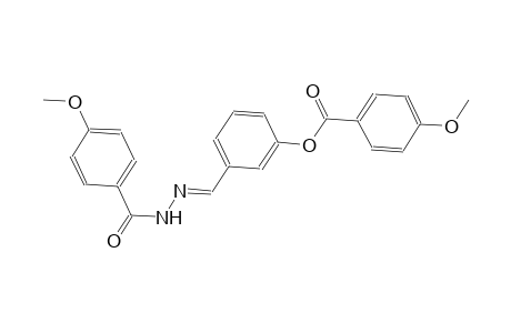 3-{(E)-[2-(4-methoxybenzoyl)hydrazono]methyl}phenyl 4-methoxybenzoate