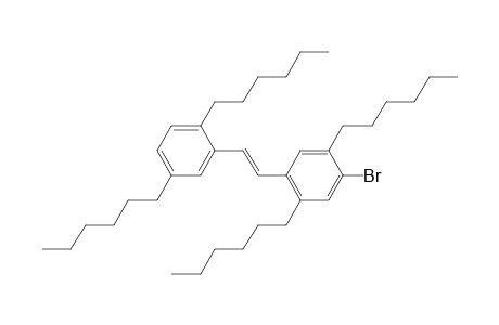 1-bromo-4-[(E)-2-(2,5-dihexylphenyl)ethenyl]-2,5-dihexylbenzene