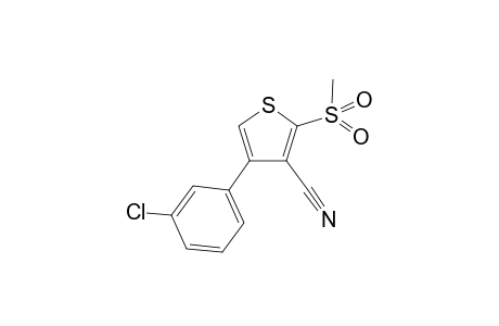 4-(3-Chlorophenyl)-2-(methylsulfonyl)-3-thiophenecarbonitrile