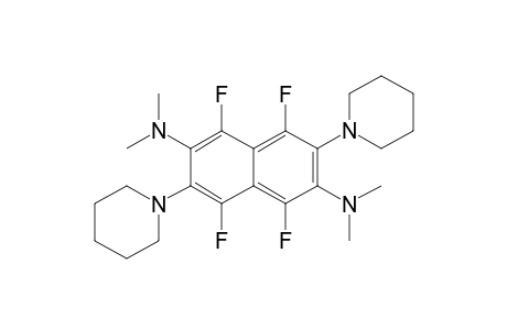 3,7-Bis(dimethylamino)-1,4,5,8-tetrafluoro-2,6-bis(piperidin-1-yl)naphthalene