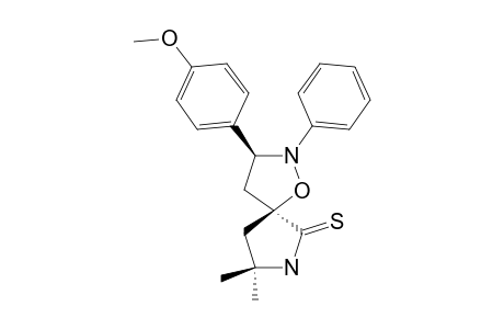 3-(4-METHOXYPHENYL)-8,8-DIMETHYL-2-PHENYL-1-OXA-2,7-DIAZASPIRO-[4.4]-NONANE-6-THIONE