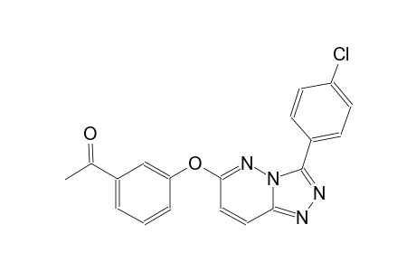 ethanone, 1-[3-[[3-(4-chlorophenyl)[1,2,4]triazolo[4,3-b]pyridazin-6-yl]oxy]phenyl]-