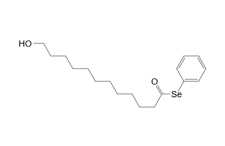 Dodecaneselenoic acid, 12-hydroxy-, Se-phenyl ester