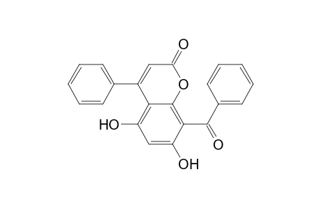 5,7-bis(oxidanyl)-4-phenyl-8-(phenylcarbonyl)chromen-2-one