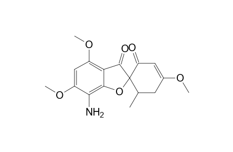 Spiro[benzofuran-2(3H),1'-[3]cyclohexene]-2',3-dione, 7-amino-4,4',6-trimethoxy-6'-methyl-