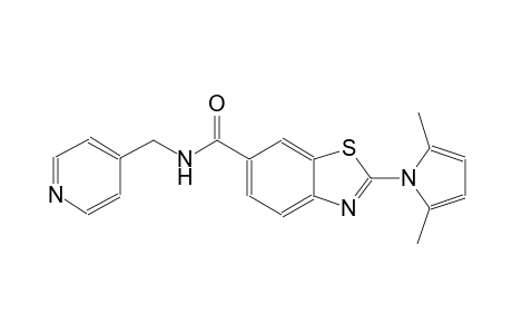 6-benzothiazolecarboxamide, 2-(2,5-dimethyl-1H-pyrrol-1-yl)-N-(4-pyridinylmethyl)-