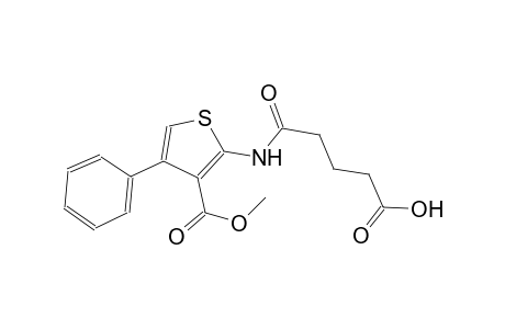 5-{[3-(methoxycarbonyl)-4-phenyl-2-thienyl]amino}-5-oxopentanoic acid