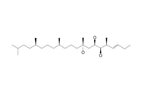 CURCUSESTERTERPENE-C;5,9,13,17,20-PENTAMETHYL-NORMAL-HENEICOS-(CIS)-6-EN-6-BETA,7-BETA,9-ALPHA-TRIOL