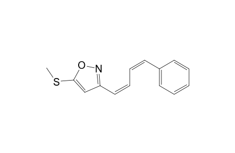 5-Methylthio-3-(4-phenyl-1,3-butadienyl)isoxazole