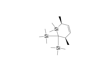 1,1-(cis)-2,5-tetramethyl-6,6-bis(trimethylsilyl)-1-silacyclohex-3-ene