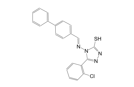 4-{[(E)-[1,1'-biphenyl]-4-ylmethylidene]amino}-5-(2-chlorophenyl)-4H-1,2,4-triazol-3-yl hydrosulfide